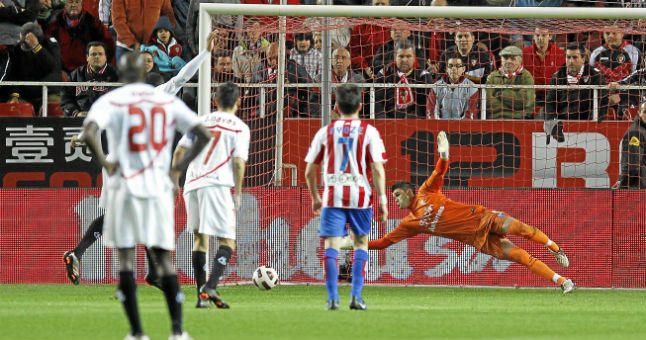 Una victoria del Sporting en Nervión en 30 años