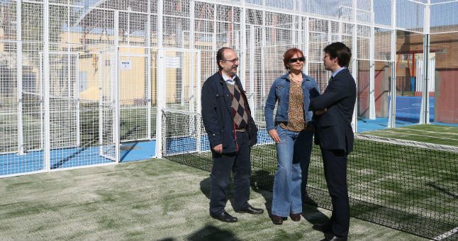 El CD Tiro de Línea estrena dos pistas de pádel