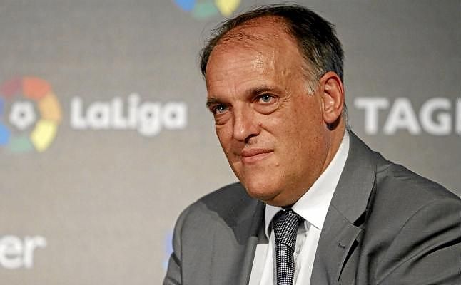 Tebas, sobre las quejas arbitrales: "No hay que hacer incendios donde no los hay"