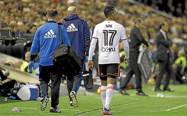 Nani sufre una lesión muscular en su muslo izquierdo