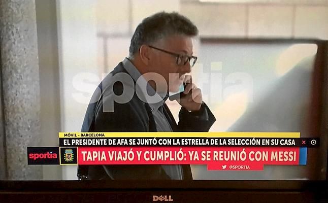 El abogado de Sampaoli, 'cazado' con el presidente de la AFA