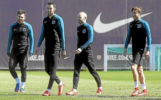 Iniesta se pierde el derbi ante el Espanyol