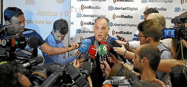 Tebas: "Estoy seguro de que Ronaldo es inocente"