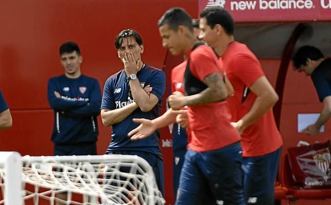 Montella, sobre Arias, Ganso, Nzonzi y las 'cinco finales'