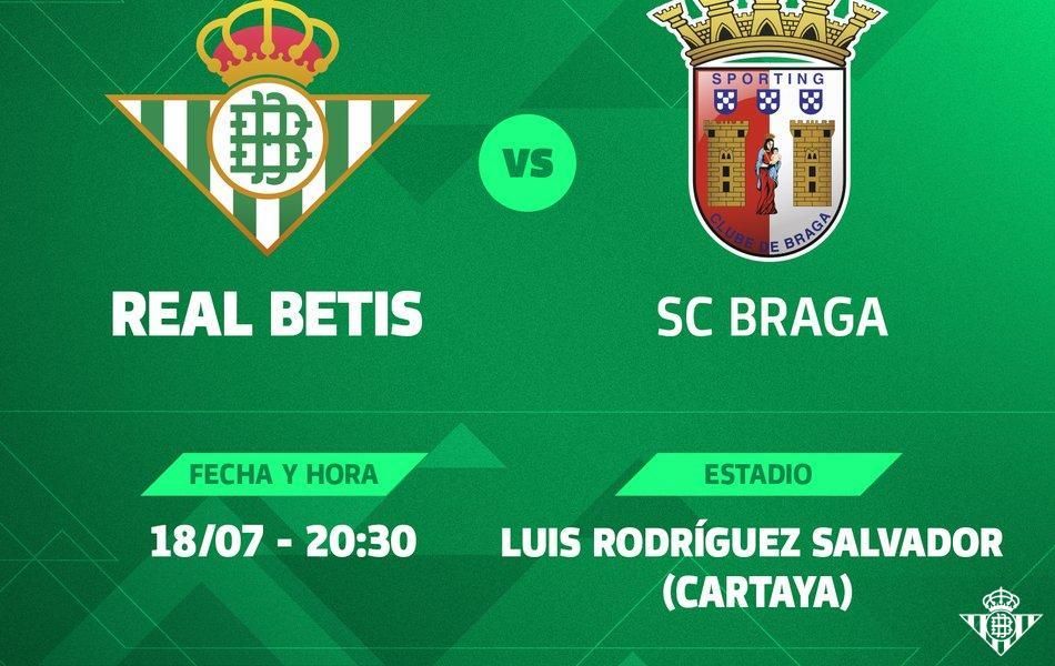 El Betis cierra un amistoso con el Braga en Cartaya