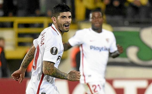 Banega: "La mitad del gol es del 'Mudo'"