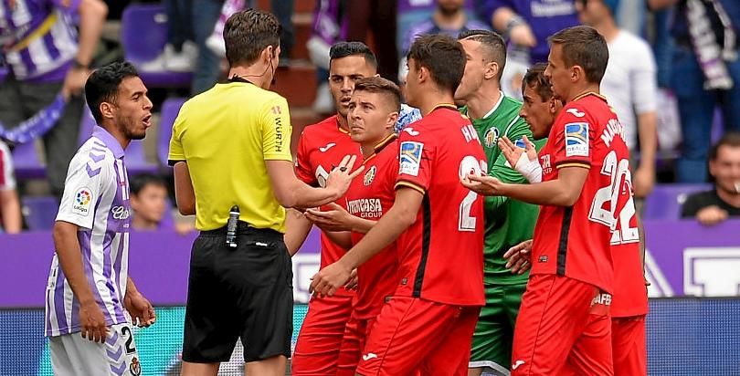Munuera Montero corrige el acta del Getafe y Damián cumplirá sanción