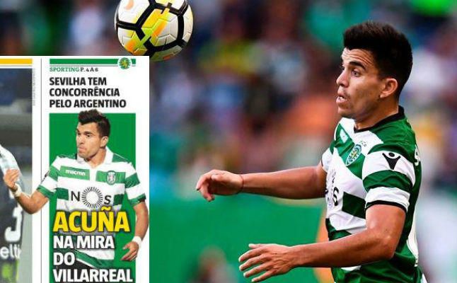 El Villarreal tienta a Acuña y Escudero apuesta por seguir en el Sevilla