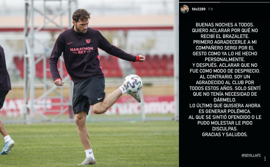 El 'Mudo' explica su gesto con Sergi Gómez y el brazalete