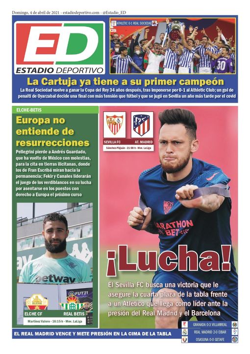 La portada de ESTADIO