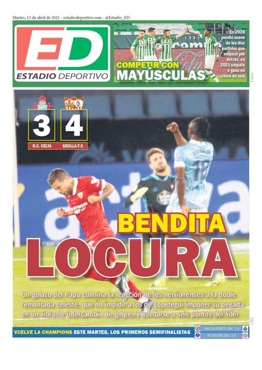 La portada de ESTADIO