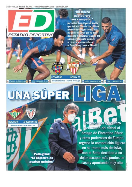 La portada de ESTADIO