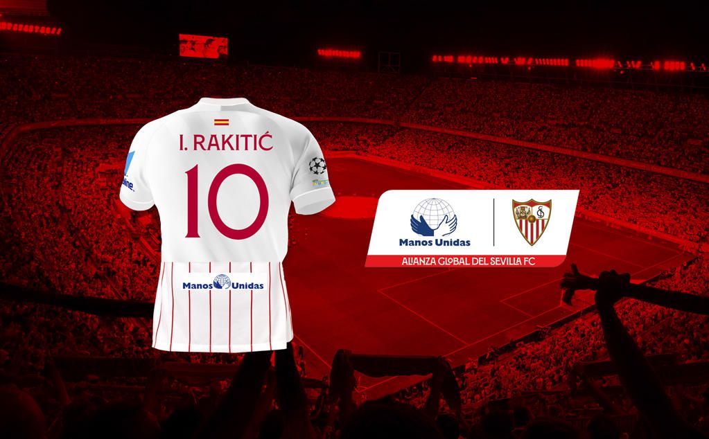 El Sevilla lucirá el logo de Manos Unidas en su camiseta