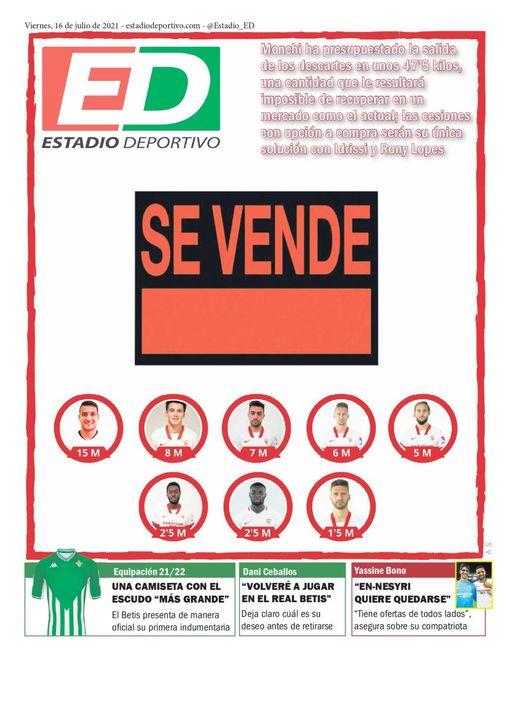 La portada de ESTADIO