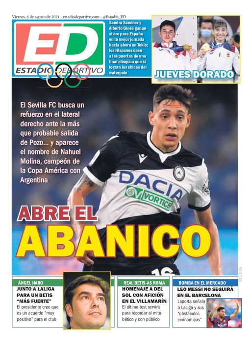 La portada de ESTADIO