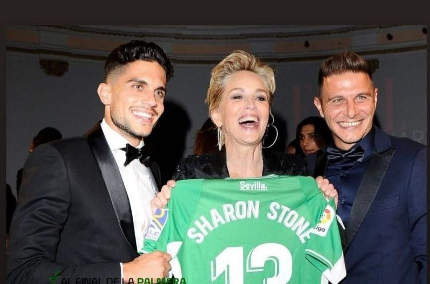 La emoción de Sharon Stone por el Betis