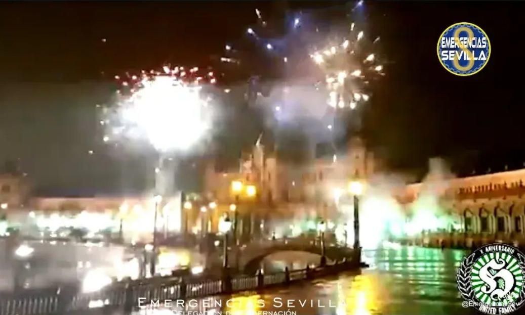 Identificado el autor de un vídeo de la celebración no autorizada con bengalas de hinchas del Real Betis