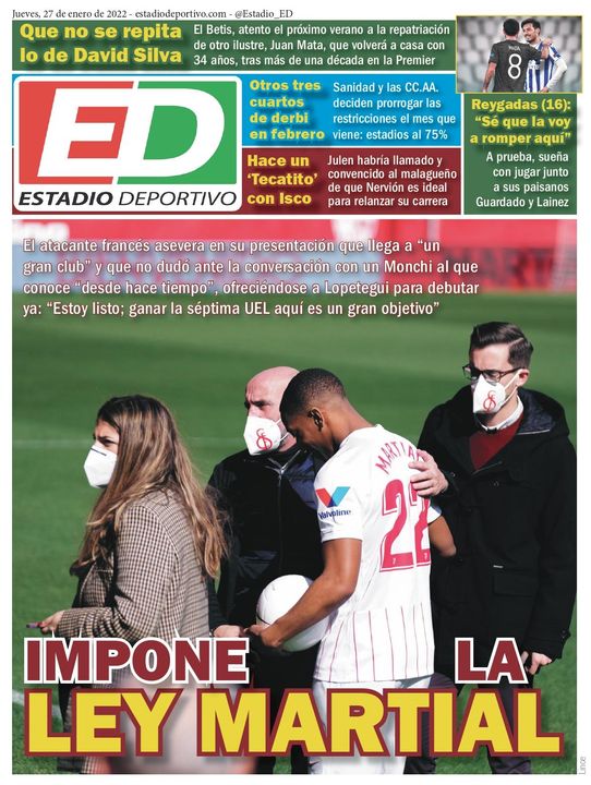 La portada de ESTADIO
