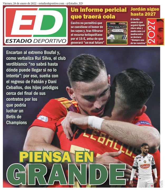 La portada de ESTADIO