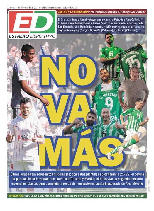 La portada de ESTADIO