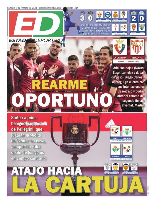 La portada de ESTADIO