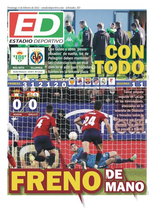 La portada de ESTADIO