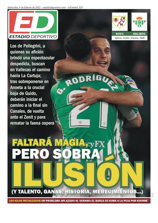 La portada de ESTADIO