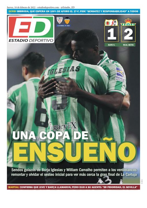 La portada de ESTADIO