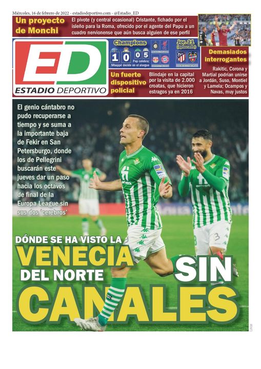 La portada de ESTADIO