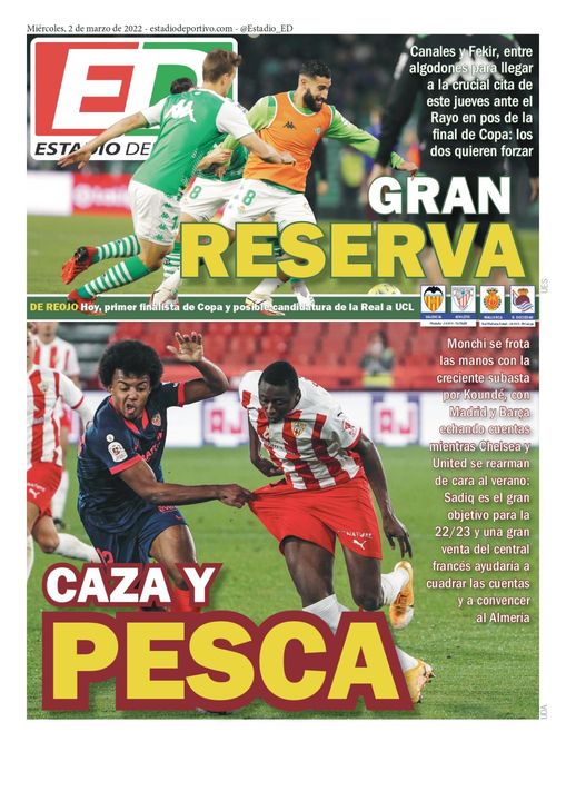 La portada de ESTADIO