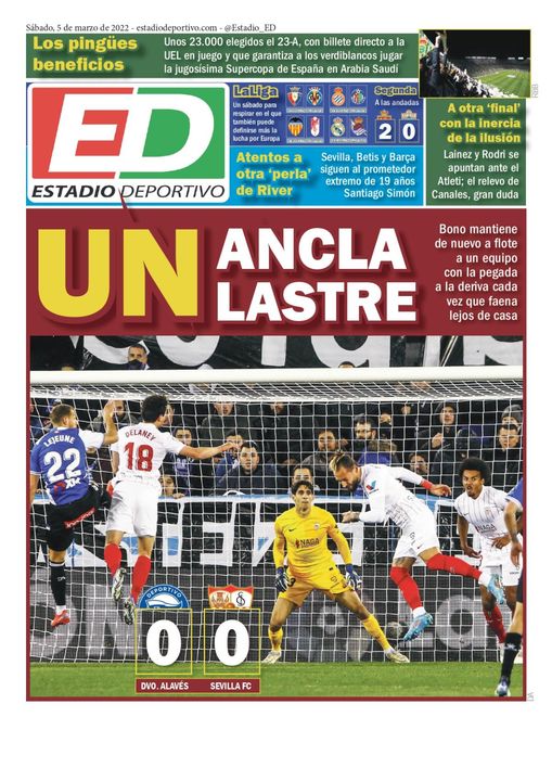 La portada de ESTADIO
