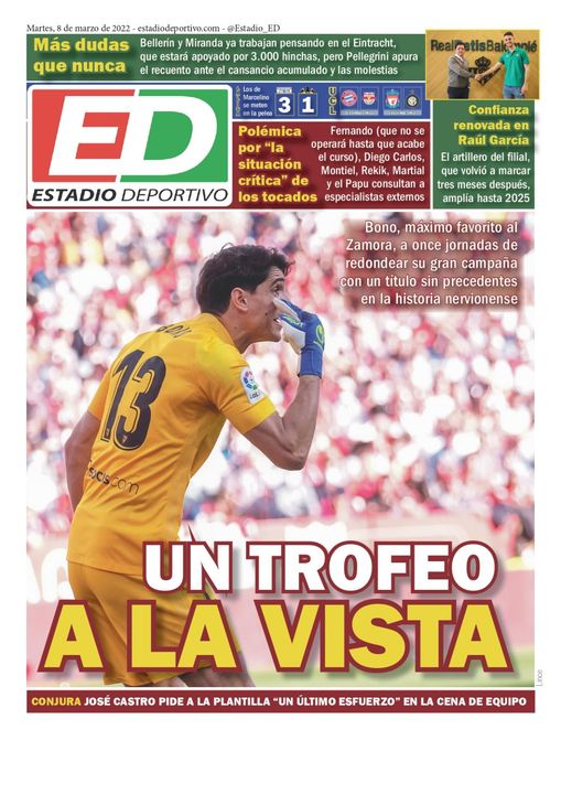 La portada de ESTADIO