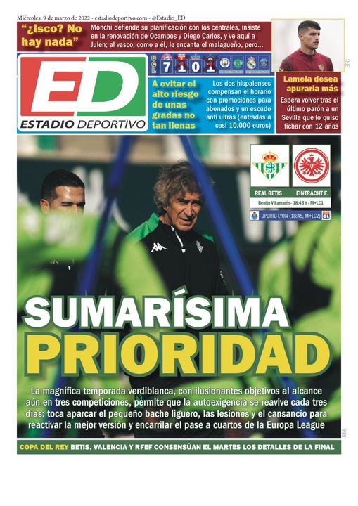 La portada de ESTADIO