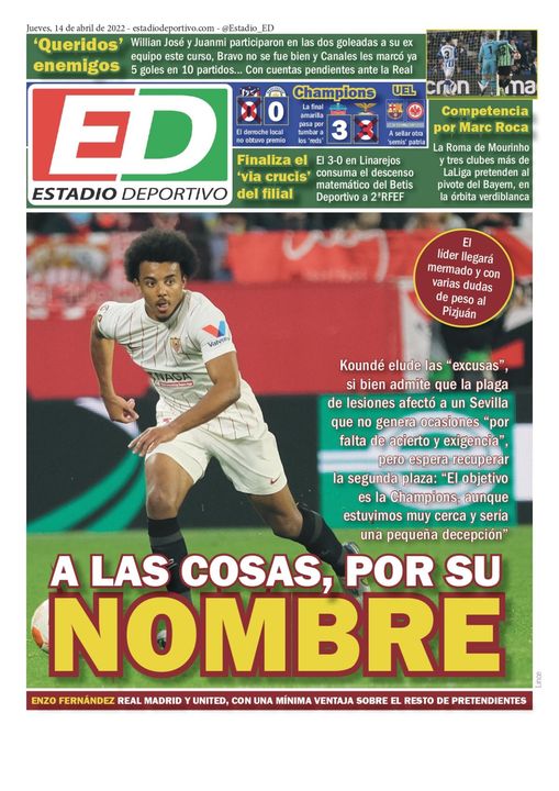 La portada de ESTADIO