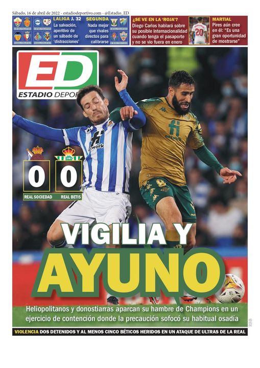 La portada de ESTADIO