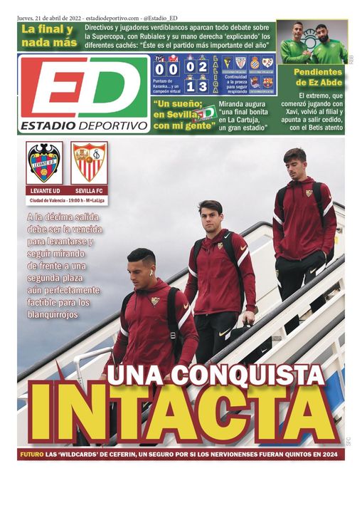 La portada de ESTADIO