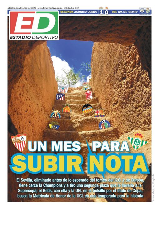 La portada de ESTADIO