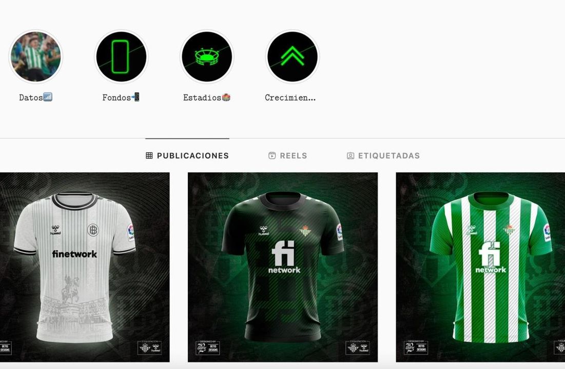 Presenta un boceto para las nuevas camisetas del Betis 22/23 con Hummel y lo tiene que borrar por las críticas