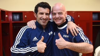 Luis Figo (53 años) pide la cabeza de Gianni Infantino: "Es el comportamiento más bajo, deshonesto, cobarde e interesado que he visto"