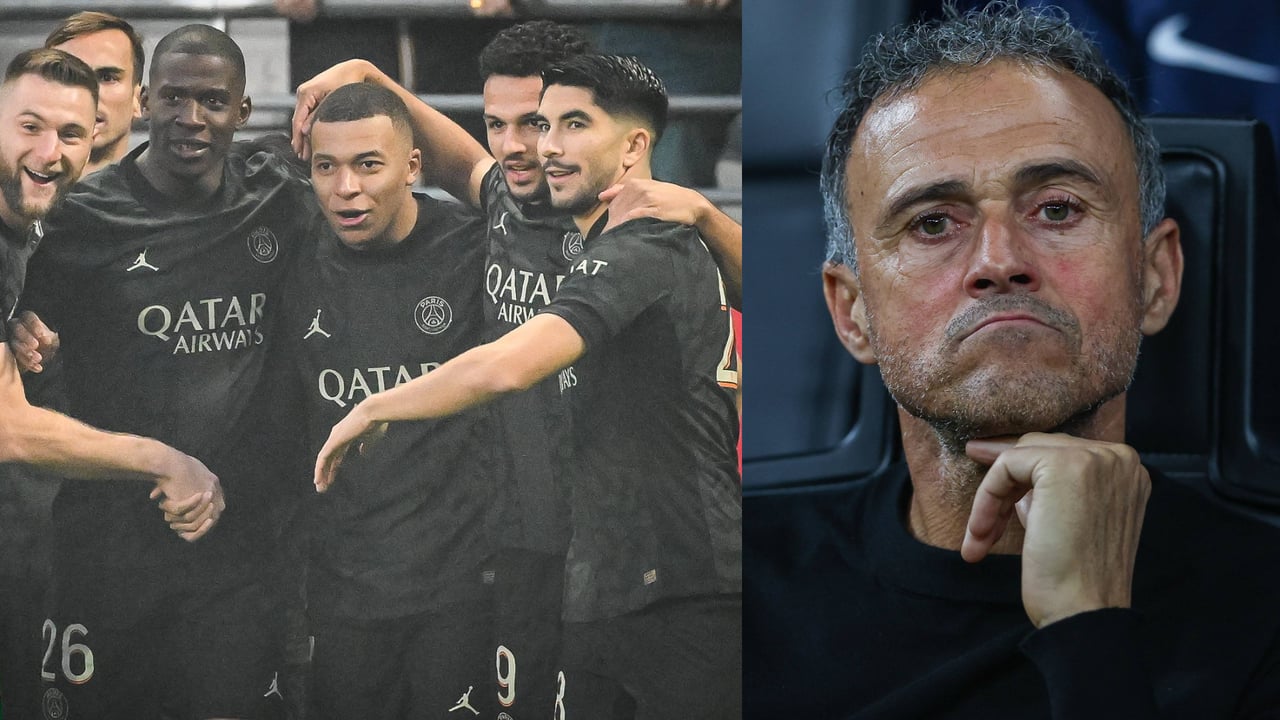 Mbappé marca un hat-trick y Luis Enrique le critica