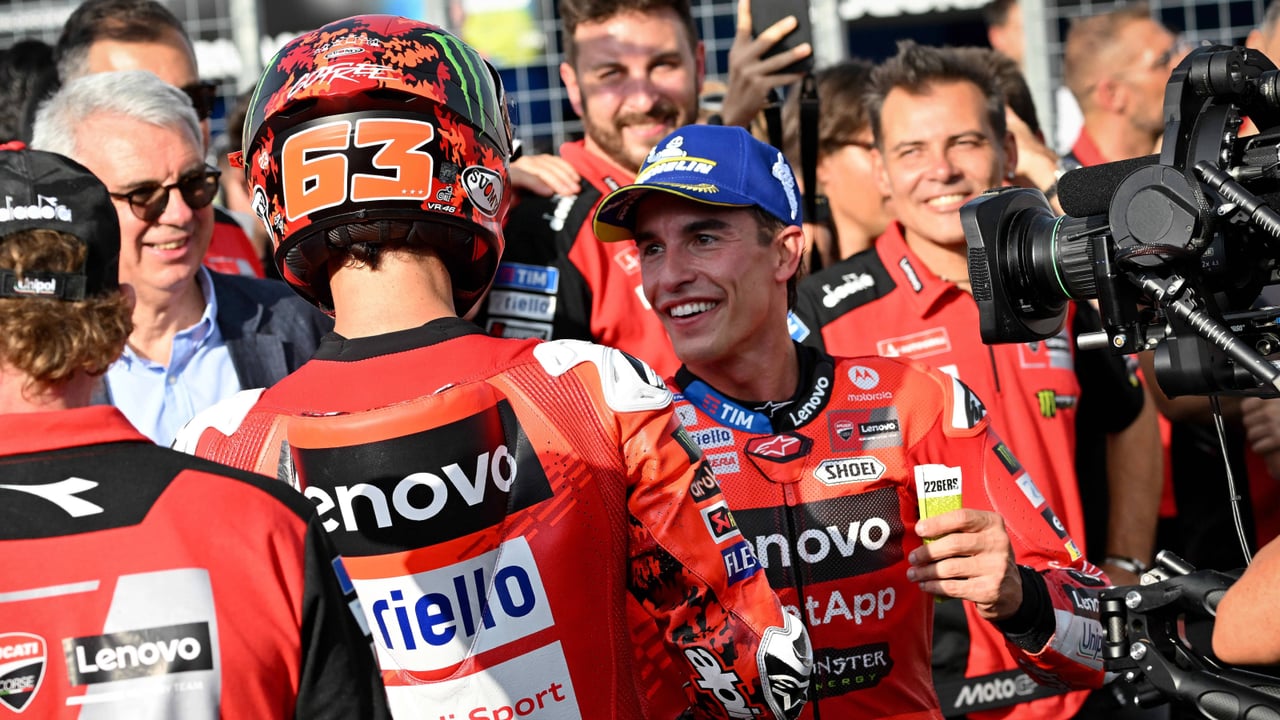 Marc Márquez y Bagnaia se ven en otros puestos de Ducati