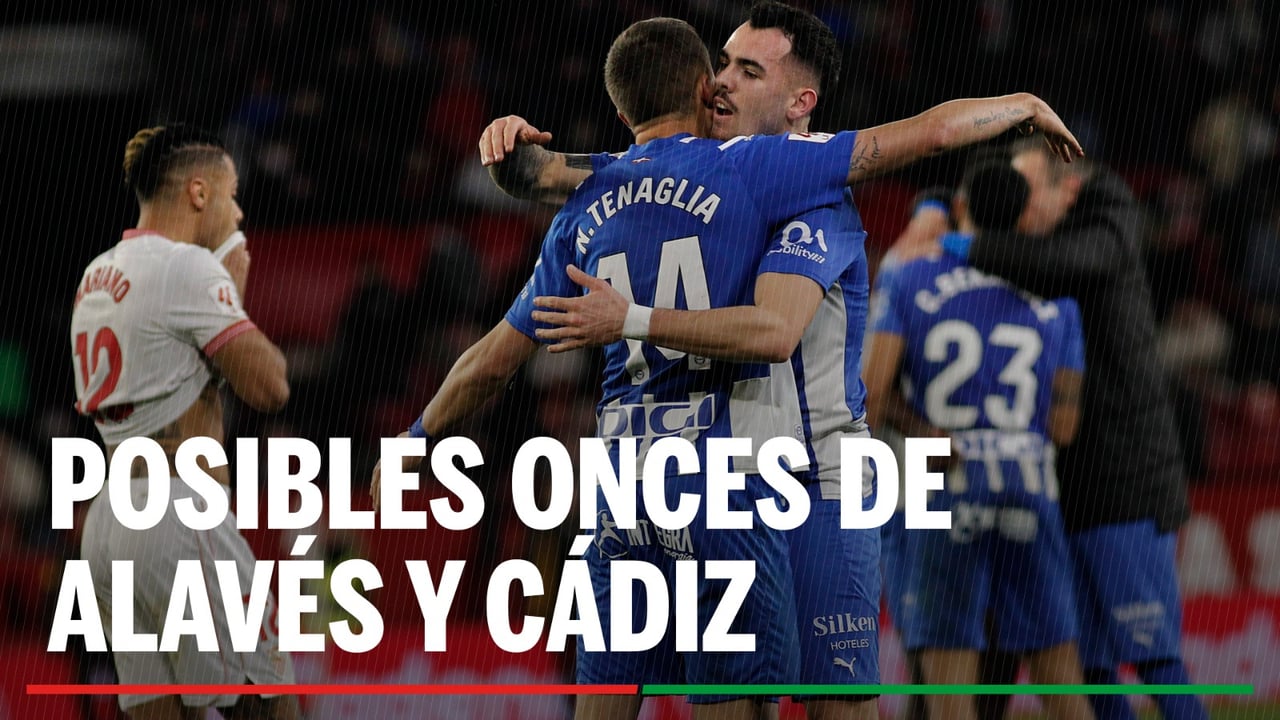 Alineaciones Alavés - Cádiz: Alineaciones posibles de Alavés y Cádiz en el partido de hoy de LaLiga EA Sports