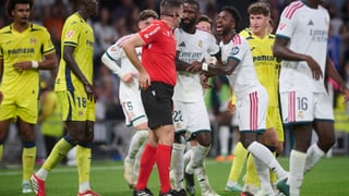 Iturralde González señala la sanción que dejaría a Vinicius sin Clásico: "Está explicado en el artículo 121.1"