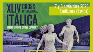 Presentado el cartel de la 44º edición del Cross Itálica