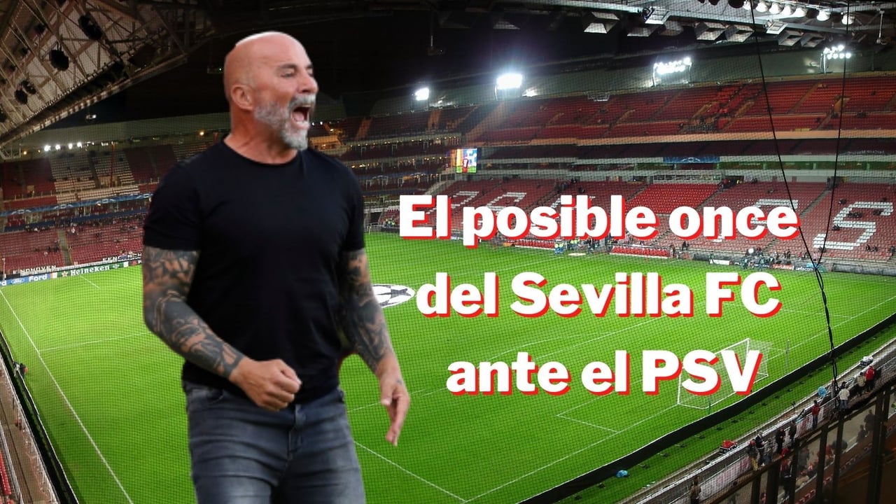 La posible alineación inicial del Sevilla ante el PSV