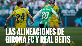 Alineaciones Girona - Betis: alineación probable de Girona y Betis en la jornada 33 de LaLiga