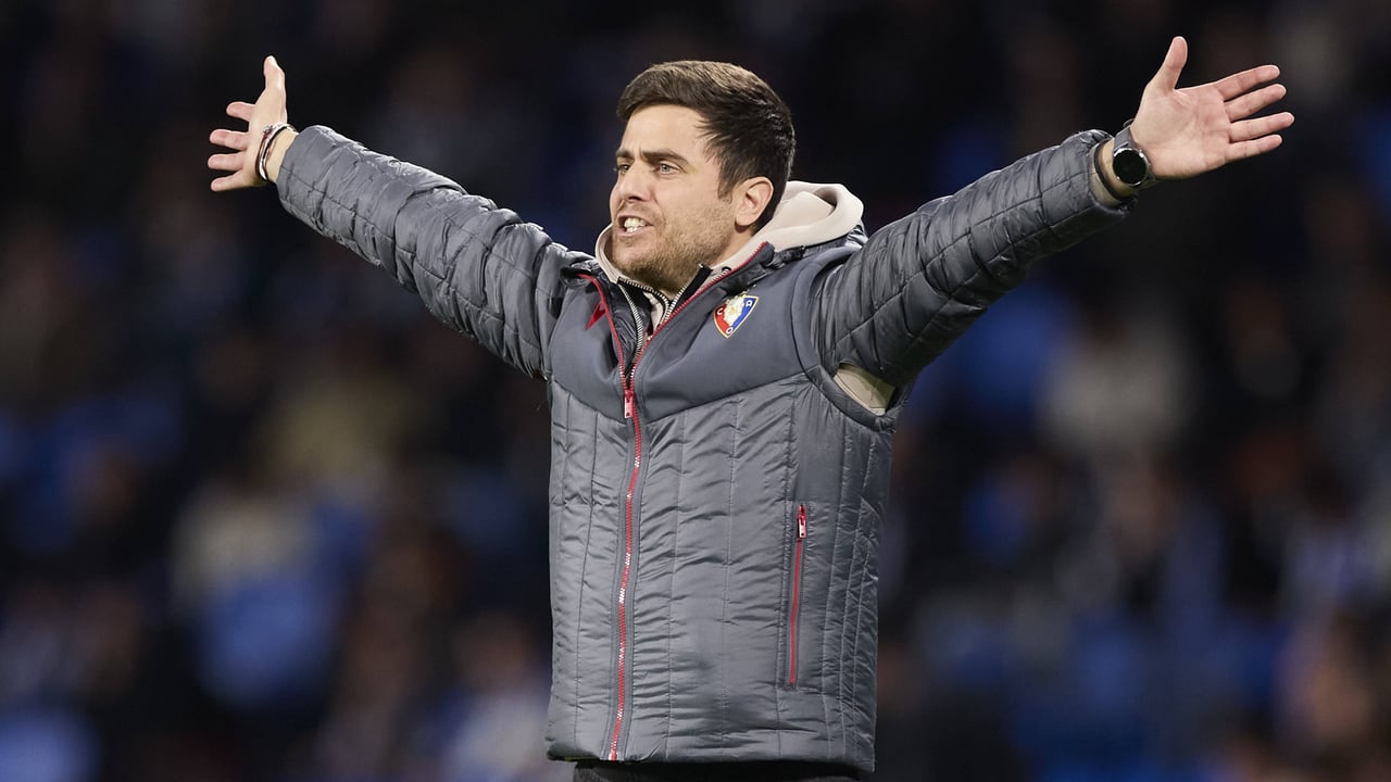 Alessio Lisci, contento con la victoria de Osasuna, se queja de Munuera Montero y es pesimista con la lesión de Boyomo: "No tiene buena pinta"