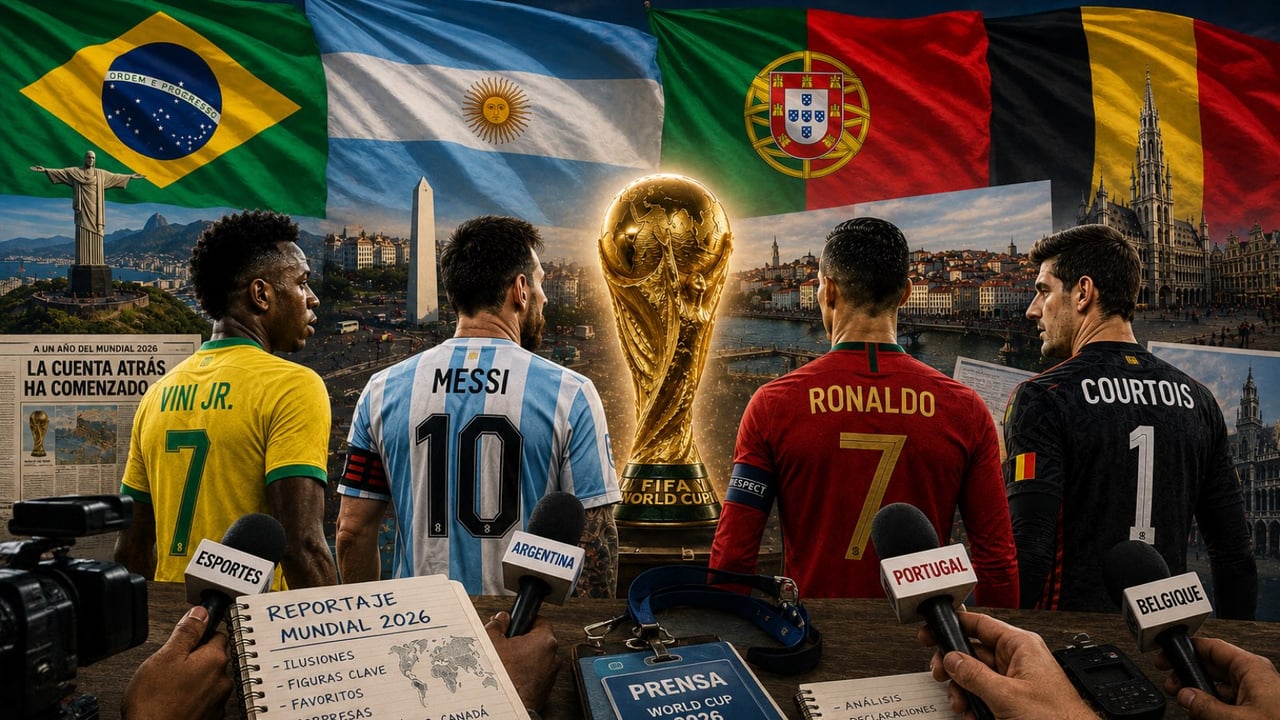 Una vuelta al mundo antes del Mundial 2026: Así ven la Copa del Mundo desde Brasil, Argentina, Portugal o Bélgica