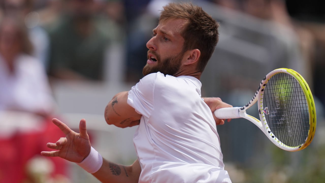 El pelotazo francés apea a un gran favorito en el Foro Itálico