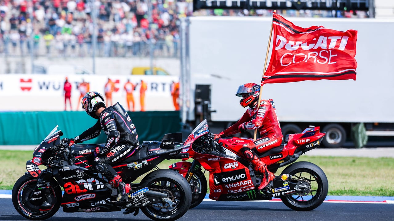 Aprilia lo deja claro: "Con Jorge Martín al cien por cien es posible batir a Marc Márquez"